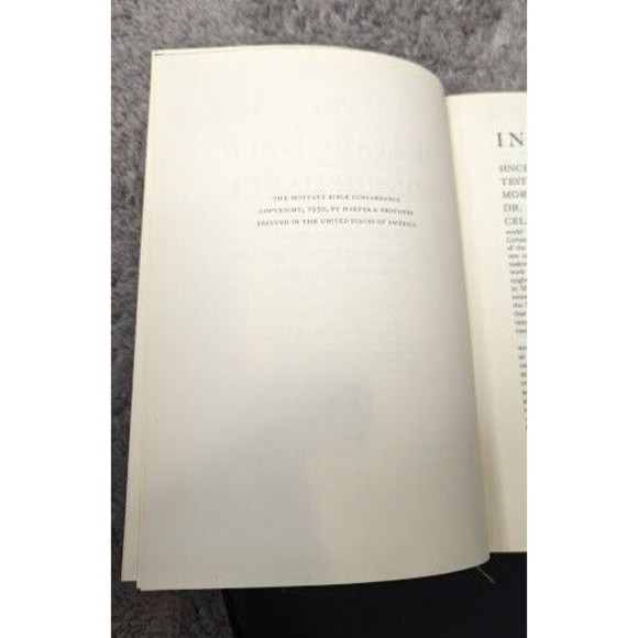 The Moffatt Bible Concordance by Maoffatt, James by Harper & Brothers 1950 - Picture 6 of 8